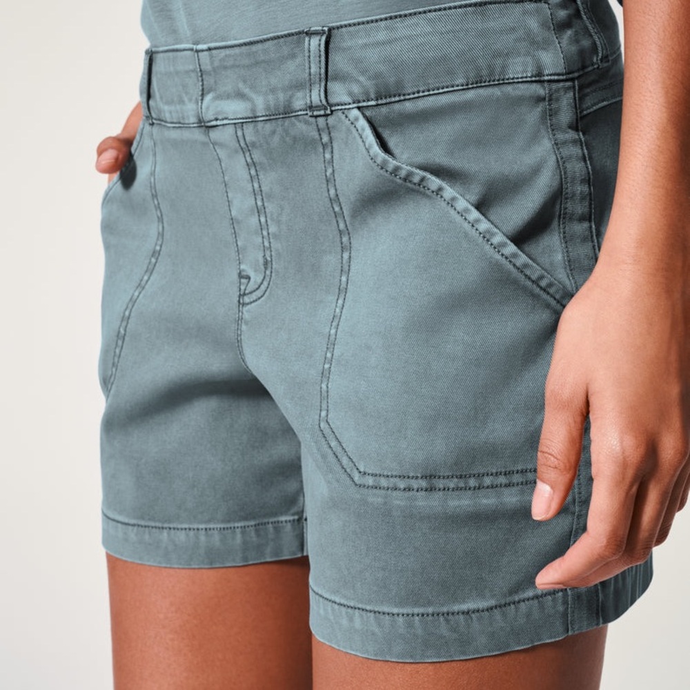 Spanx Blue Gray Women's Shorts sz XL